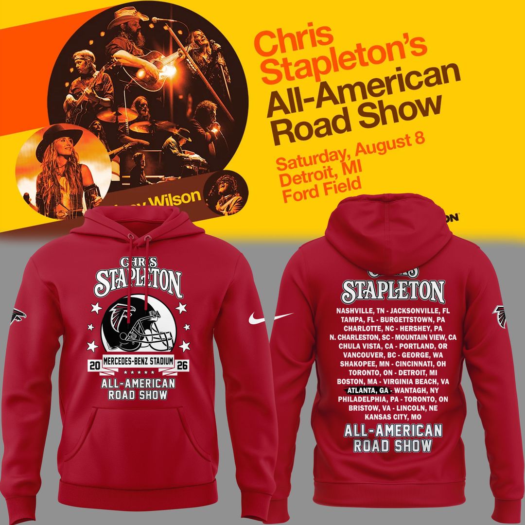 Chris Stapleton x Atlanta Falcons - All American Road Show 2026 Hoodie