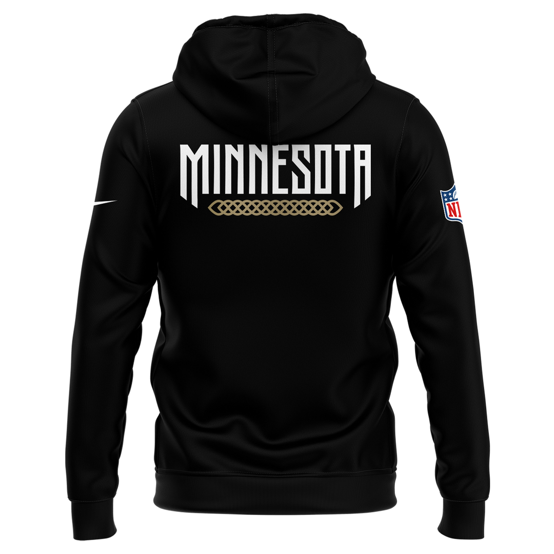 Special New Minnesota Vikings Rivalry Black Hoodie 26/27