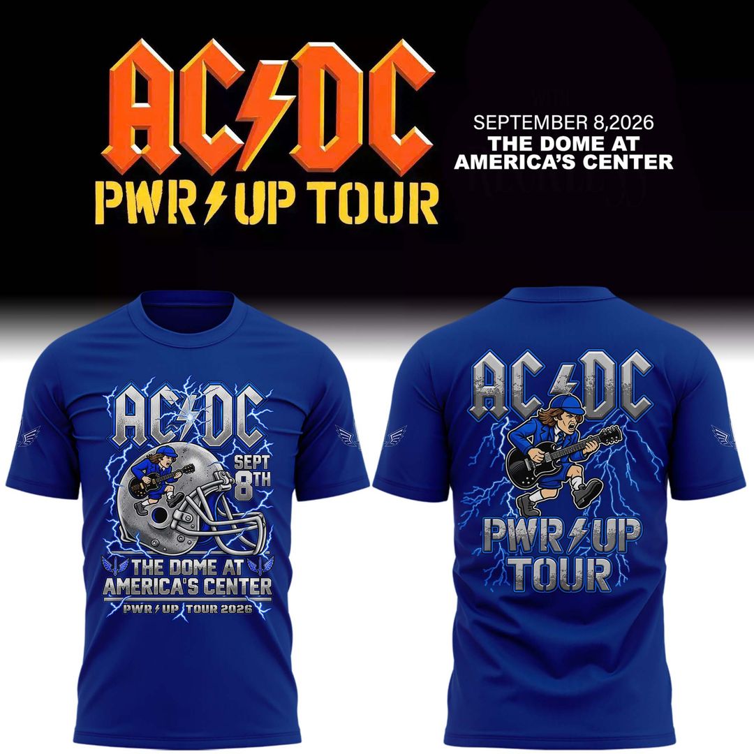 AC/DC PWR UP Tour – St. Louis Battlehawks 2026 T-Shirt