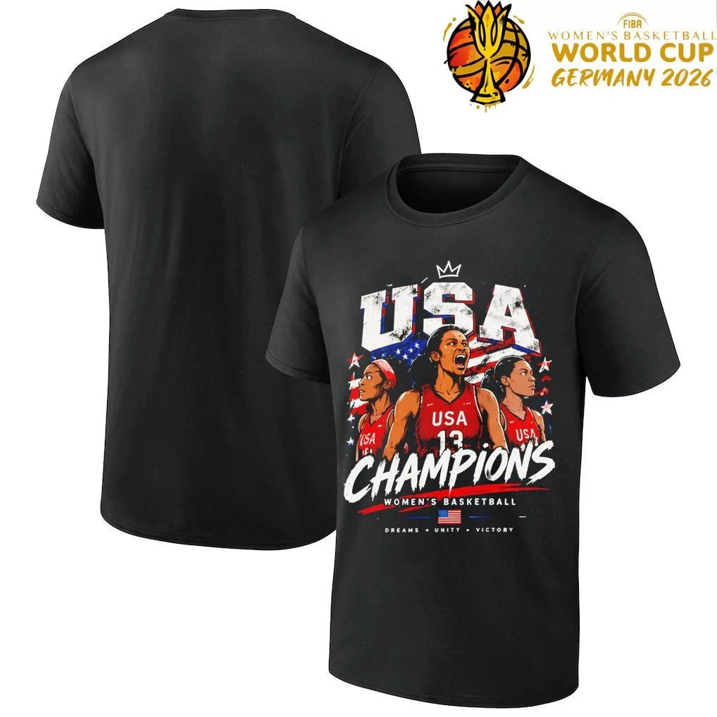 FIBA Women's Basketball World Cup Champion 2026 - Team USA T-Shirt