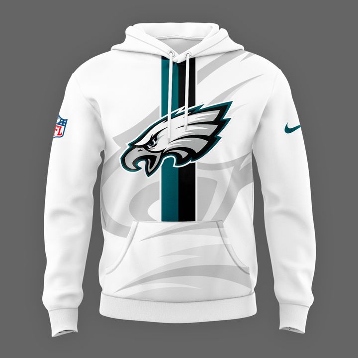 Philadelphia Eagles NFL 2025 New White Hoodie