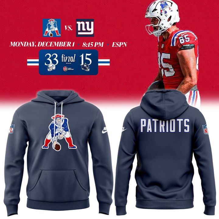 Men's Nike Blue England Patriots Sideline Hoodie