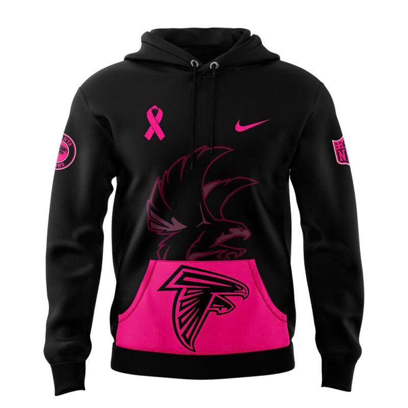 Men's Black Atlanta Falcons 2025 NFL Crucial Catch Club Pullover Hoodie