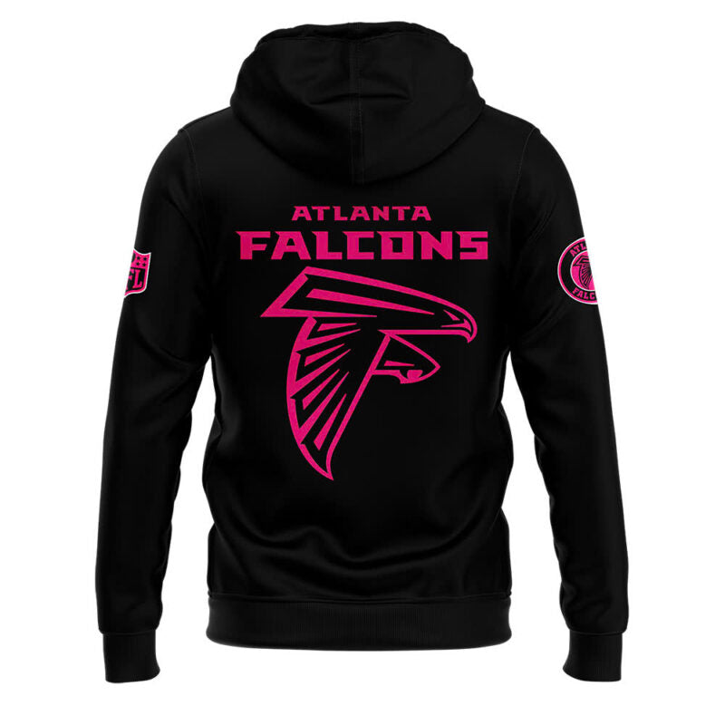 Men's Black Atlanta Falcons 2025 NFL Crucial Catch Club Pullover Hoodie