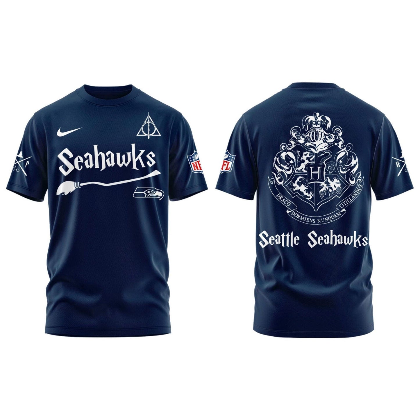 Seattle Seahawks Harry Potter 2025 Combo Tshirt
