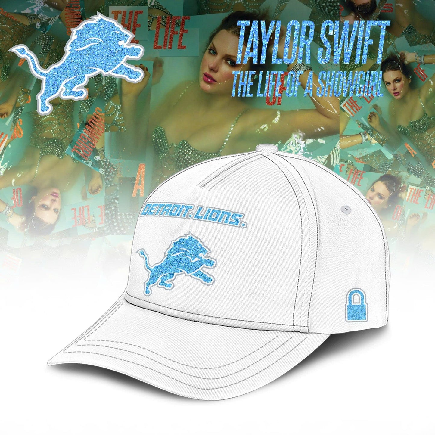Detroit Lions x Taylor Swift The Life of a Showgirl� Album Limited Editions 2025 Hoodie