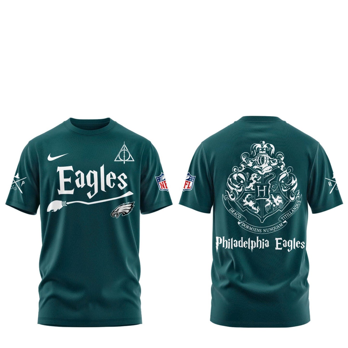 Philadelphia Eagles Harry Potter 2025 Combo Tshirt