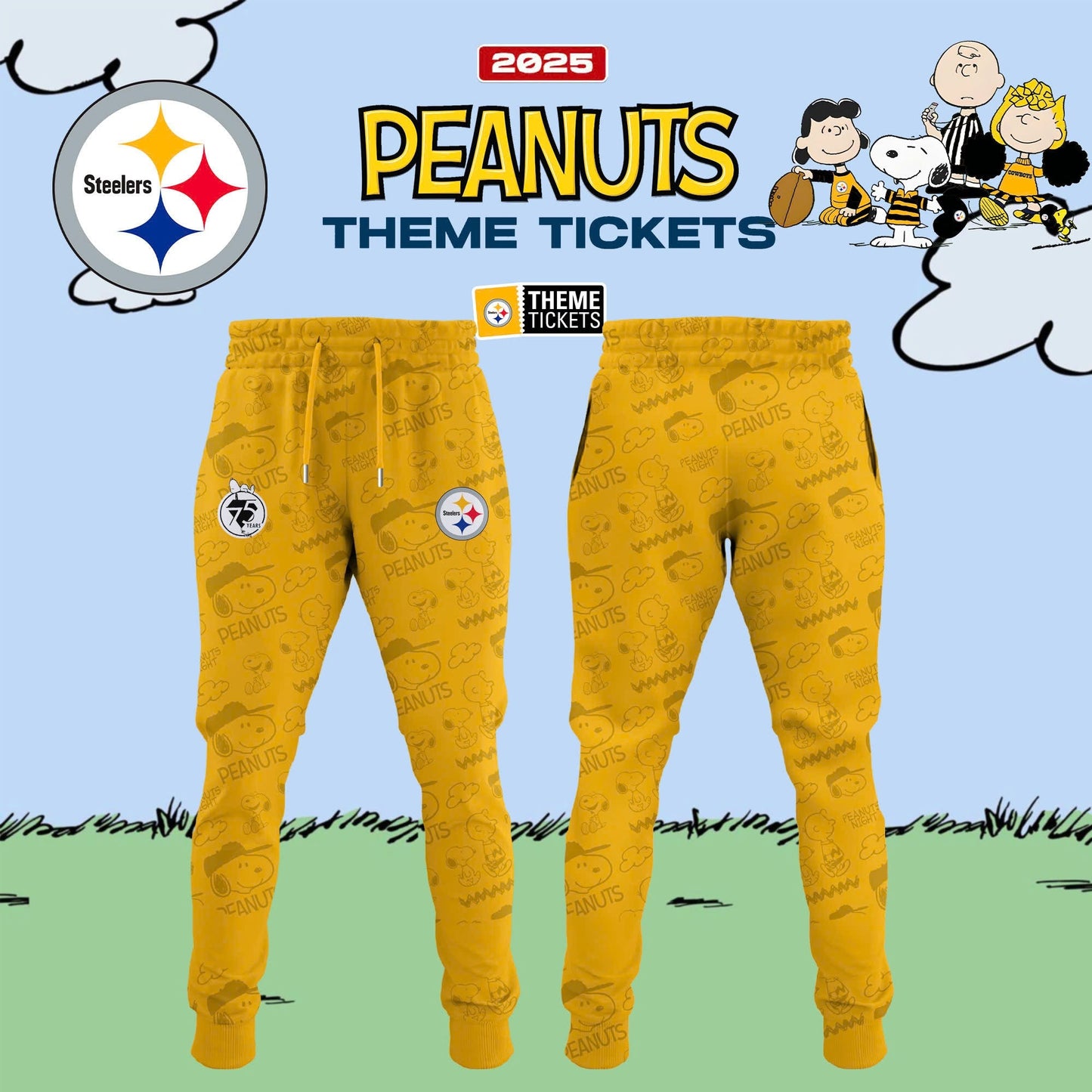 Pittsburgh Steelers x Peanuts Limited Editions 2025 Hoodie