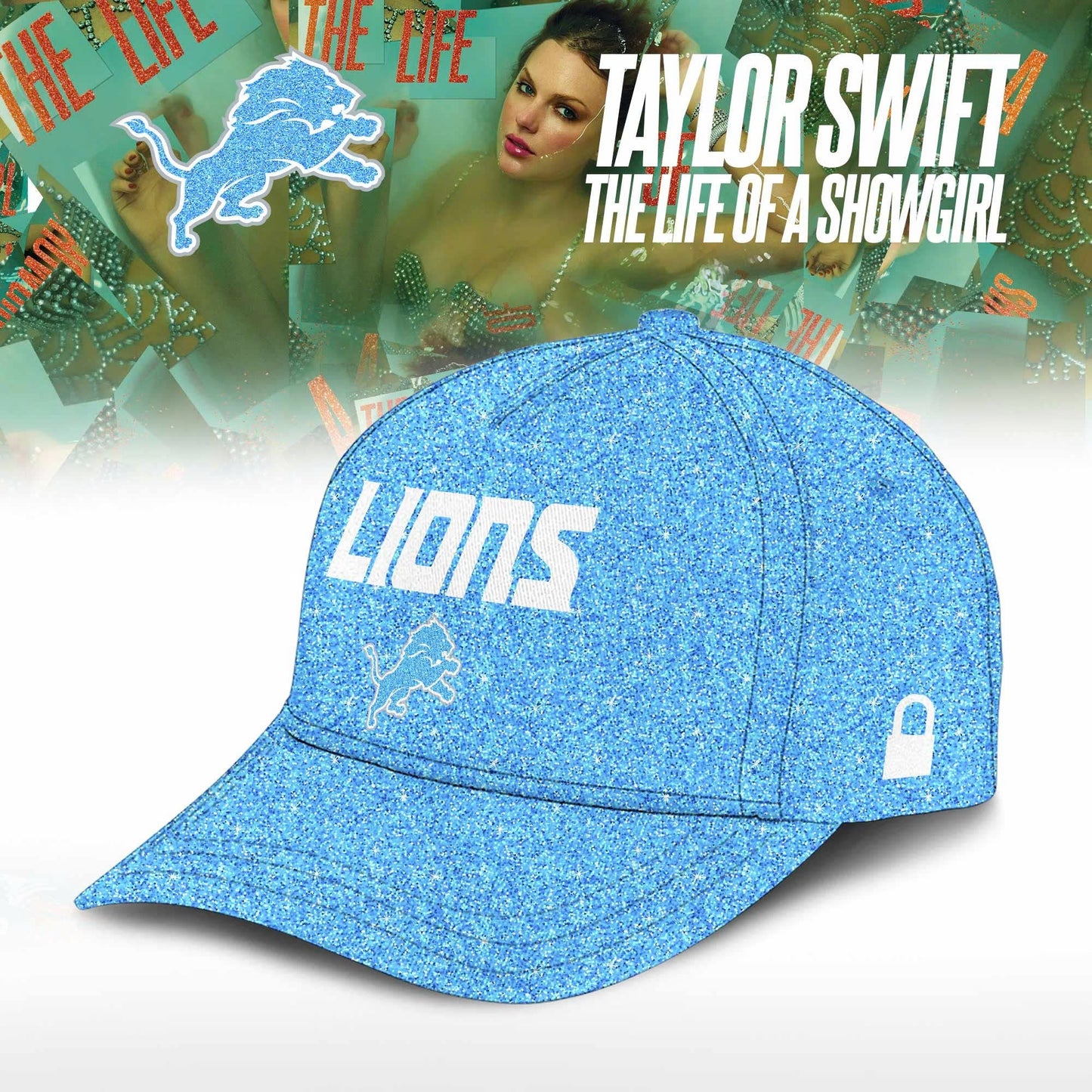 Detroit Lions x Taylor Swift The Life of a Showgirl� Album Limited Editions 2025 Hoodie