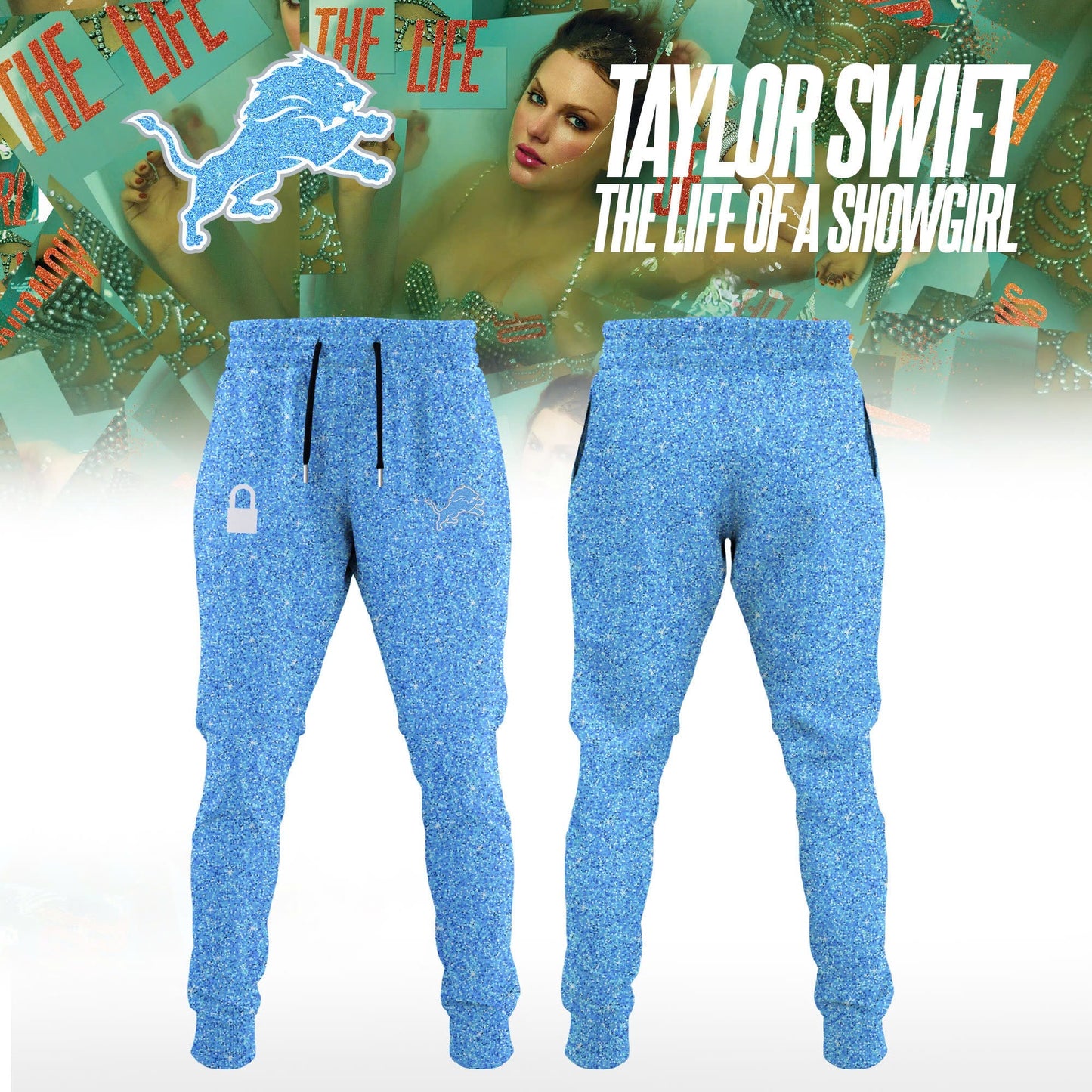Detroit Lions x Taylor Swift The Life of a Showgirl� Album Limited Editions 2025 Hoodie