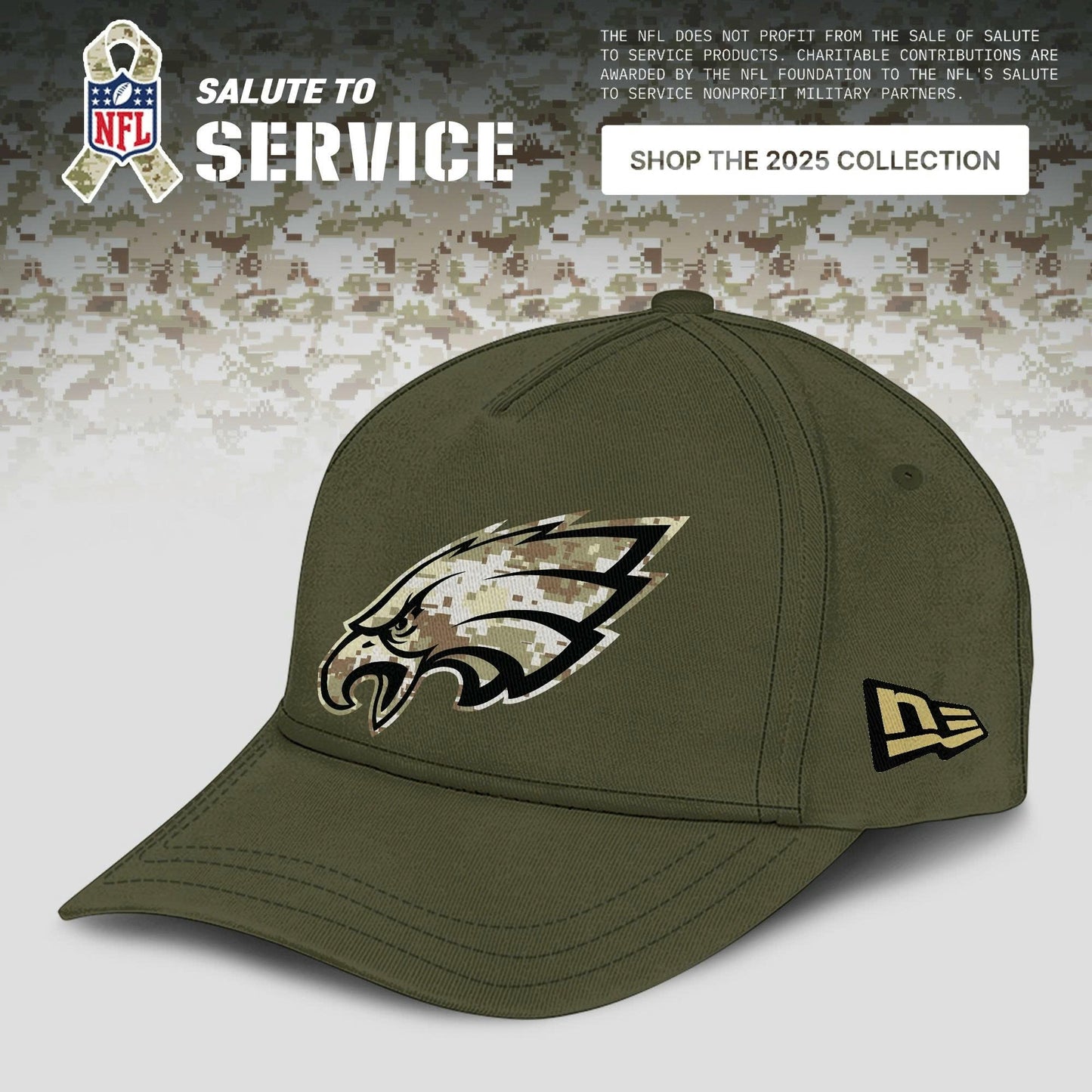 Philadelphia Eagles Salute to Service Sideline 2025 Hoodie