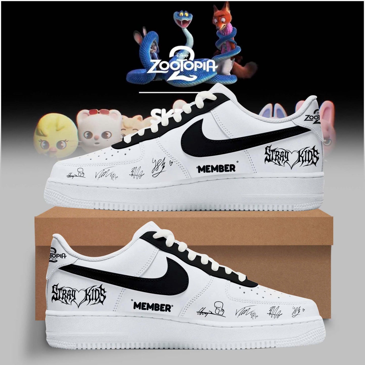 SKZOO x Zootopia 2 Collection – AF1 - Custom Name/ Member
