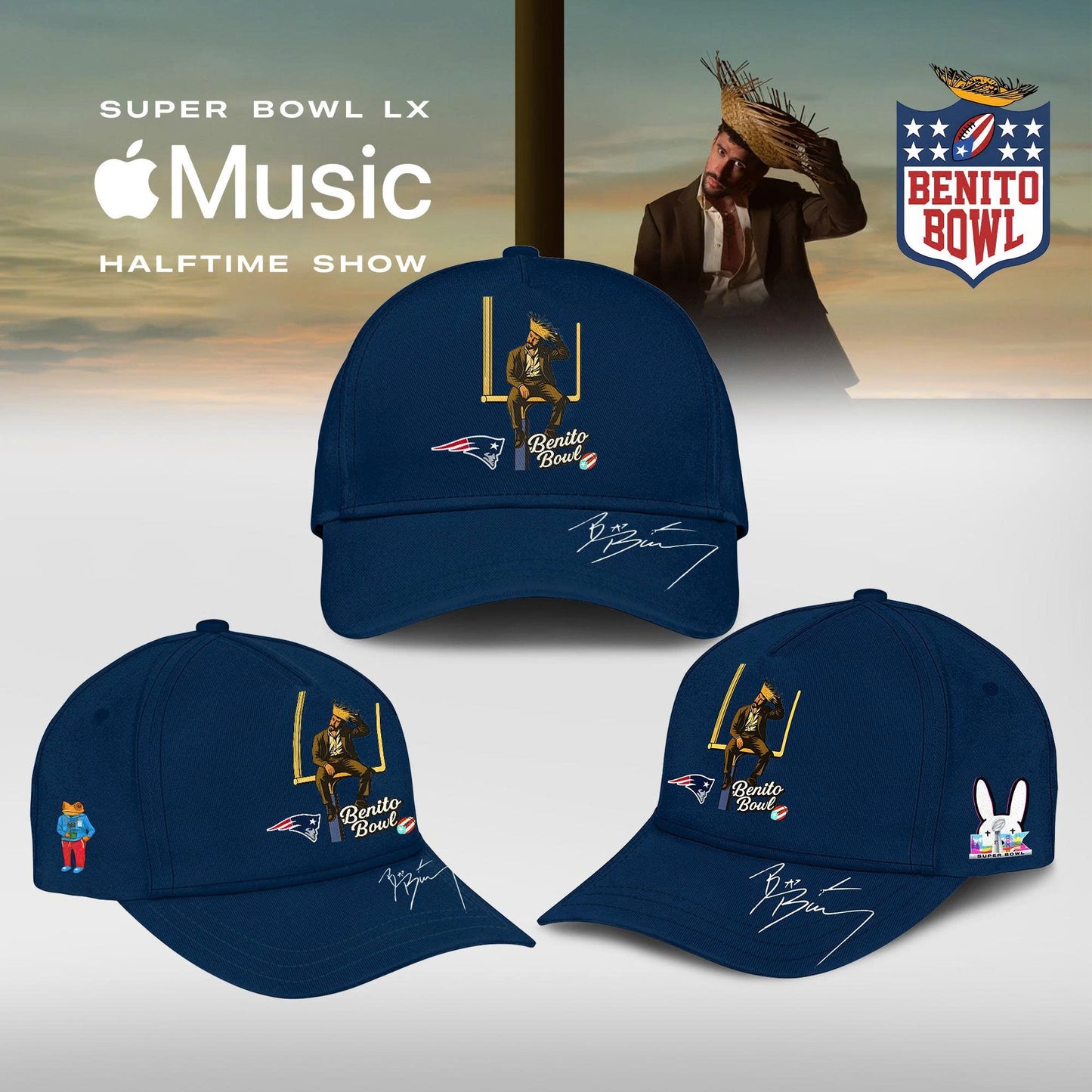 New England Patriots x Bad Bunny Super Bowl LX The Halftime Show Special Edition Jersey