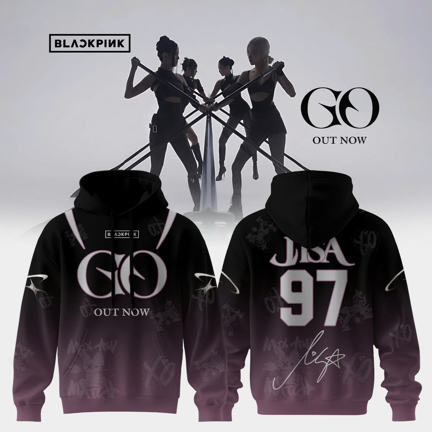 BLACKPINK ‘GO’ OUT NOW – Hoodie ( Lisa )