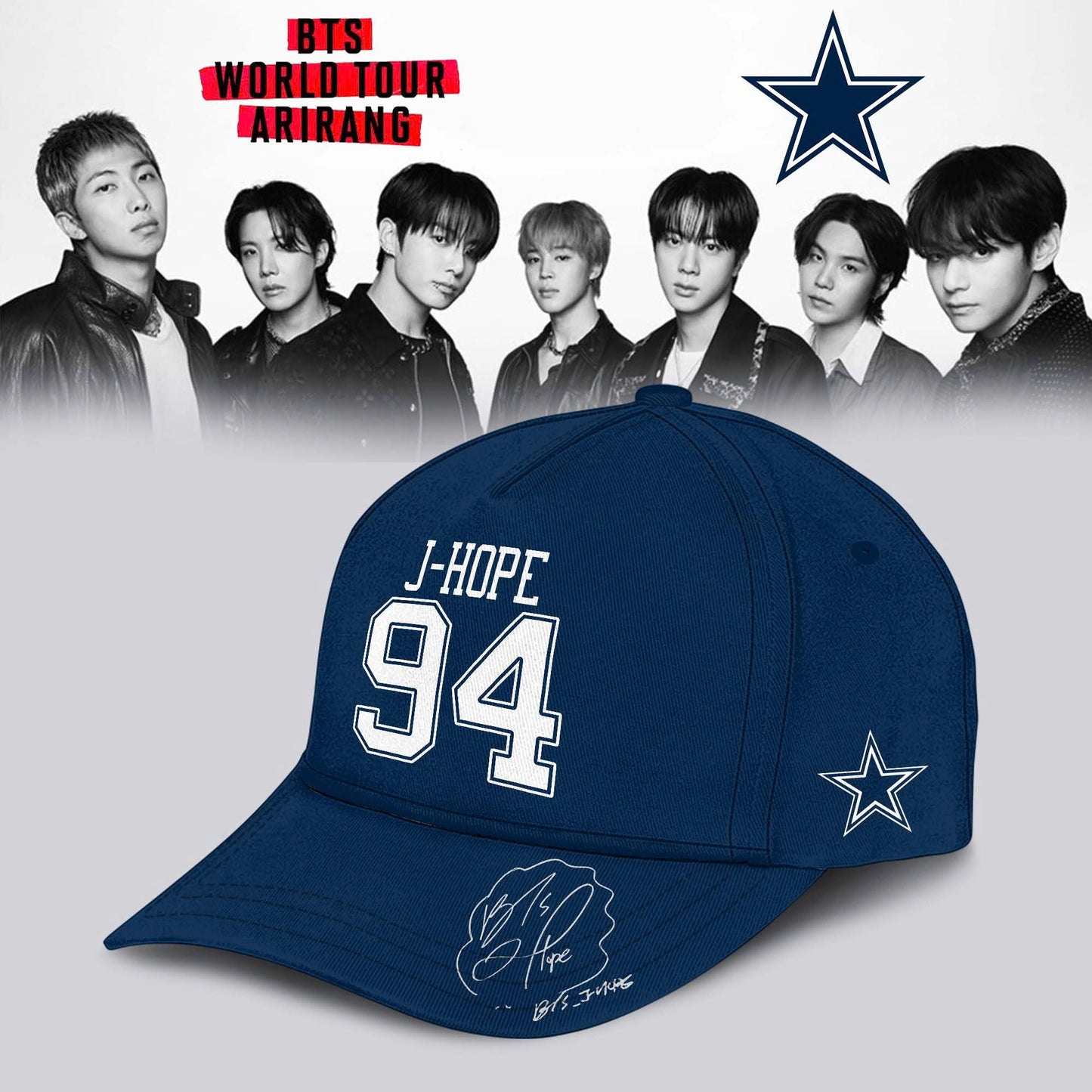 Dallas Cowboys x J-HOPE 94 BTS World Tour 2026 Limited Edition Jersey