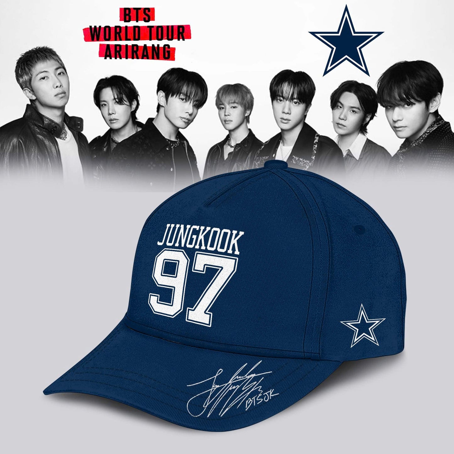 Dallas Cowboys x JUNGKOK 97 BTS World Tour 2026 Limited Edition Jersey