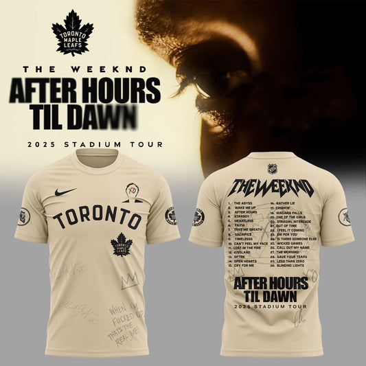 Limited Edition Toronto Maple Leafs The Weeknd After Hours Til Dawn Shirt