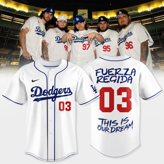 LA Dreams x Fuerza Regida — Dodgers Style Jersey