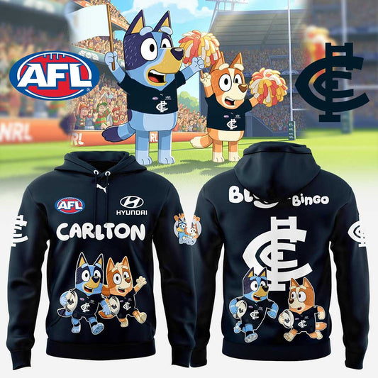 Limited Edition Carlton Blues x Bluey and Bingo Hoodie