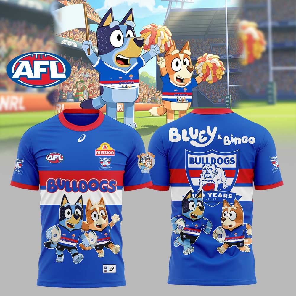 Limited Edition W.Bulldogs Bluey and Bingo Shirt