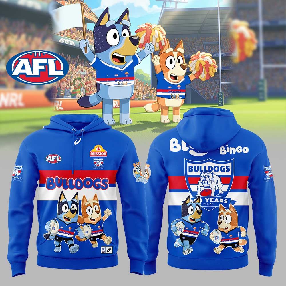 Limited Edition W.Bulldogs Bluey and Bingo Hoodie