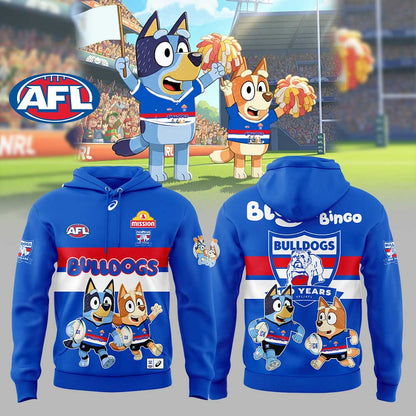Limited Edition W.Bulldogs Bluey and Bingo Hoodie