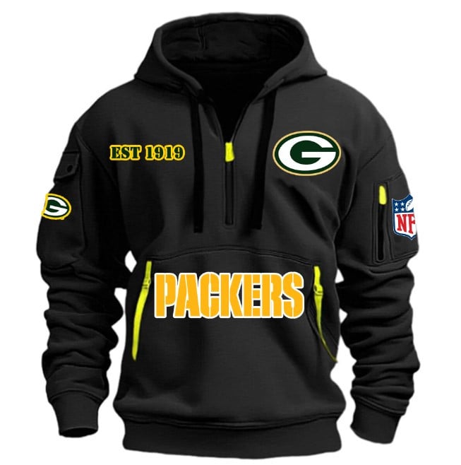 Green Bay Packers 2026 New Half Zip Hoodie