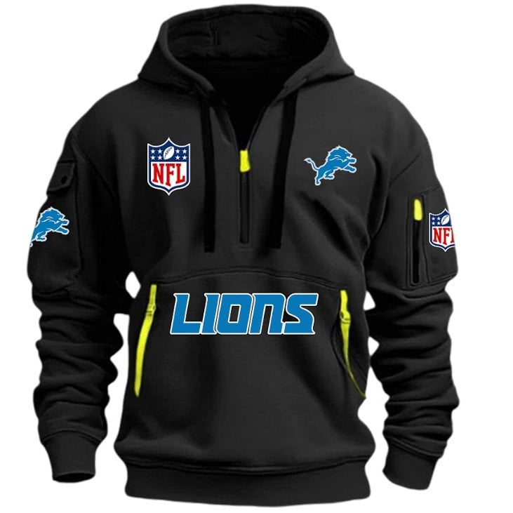Detroit Lions 2026 New Half Zip Hoodie