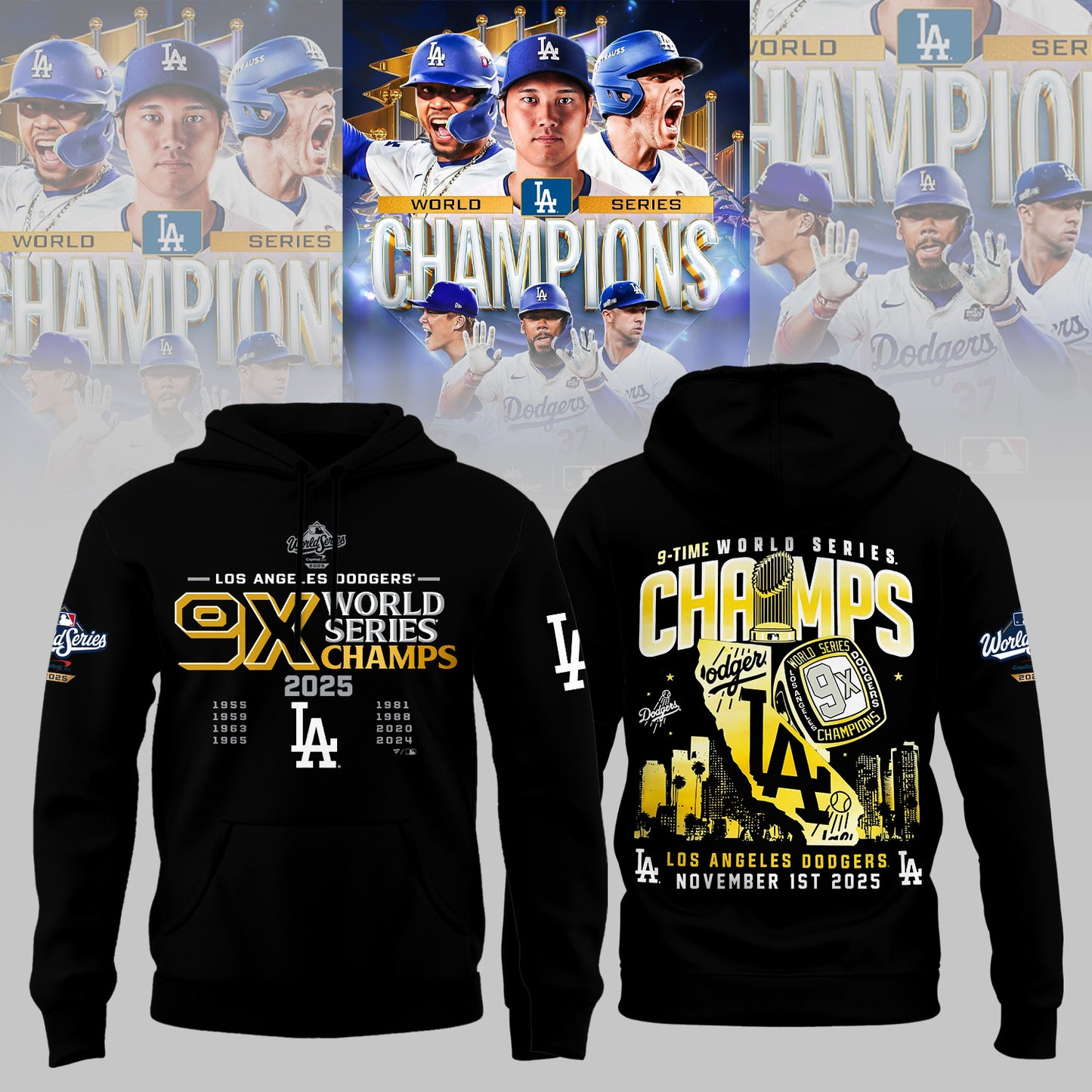 Los Angeles Dodgers x World Series Champion 2025 Hoodie Limited Edition