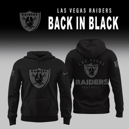 Las Vegas Raiders Back In Black Limited Edition Hoodie