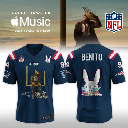 New England Patriots x Bad Bunny Super Bowl LX The Halftime Show Special Edition Jersey