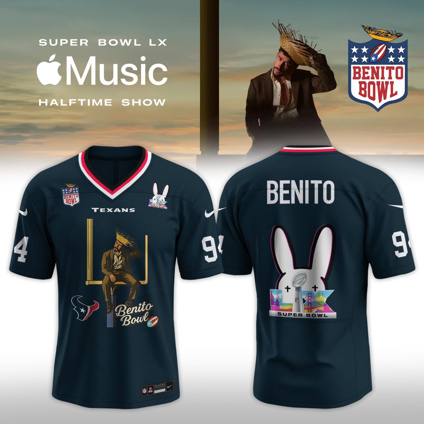 Houston Texans x Bad Bunny Super Bowl LX The Halftime Show Special Edition Jersey