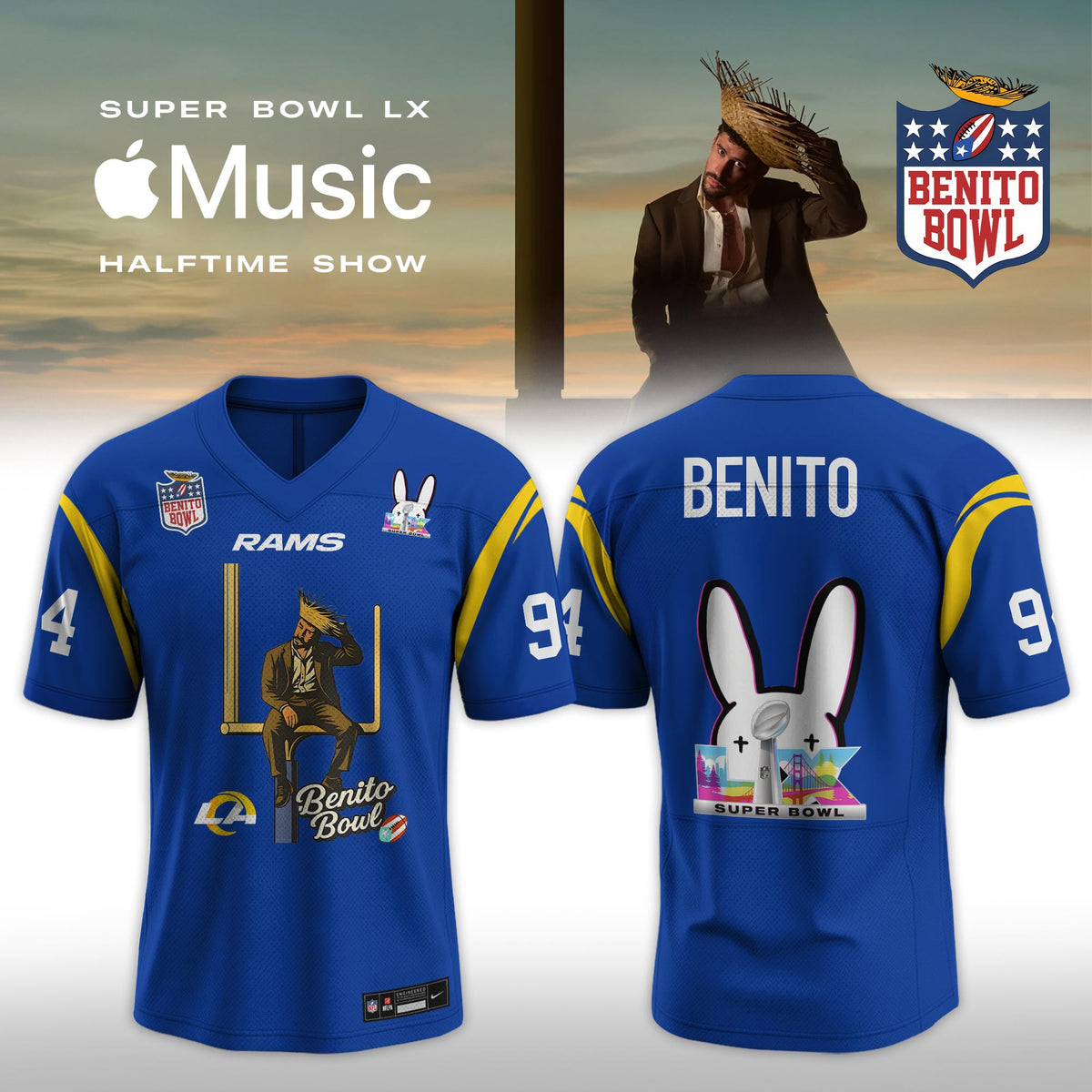 Los Angeles Rams x Bad Bunny Super Bowl LX The Halftime Show Special Edition Jersey