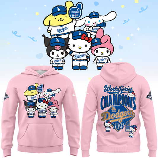 2025 HELLO KITTY x DODGERS CHAMPIONS Limited Edition Combo Hoodie