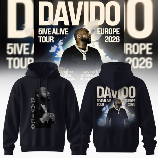 Davido – 5IVE ALIVE TOUR – EUROPE 2026 Collection