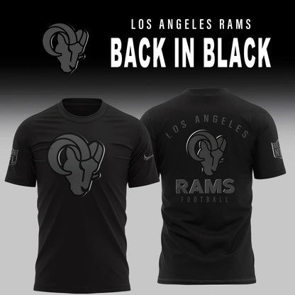 Los Angeles Rams 2025 Back In Black Limited Edition Combo TShirt