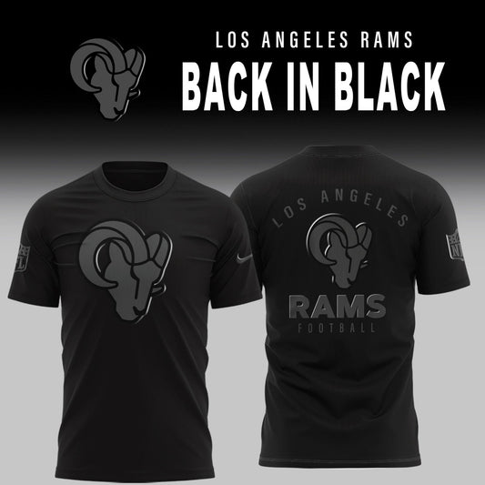 Los Angeles Rams 2025 Back In Black Limited Edition Combo TShirt