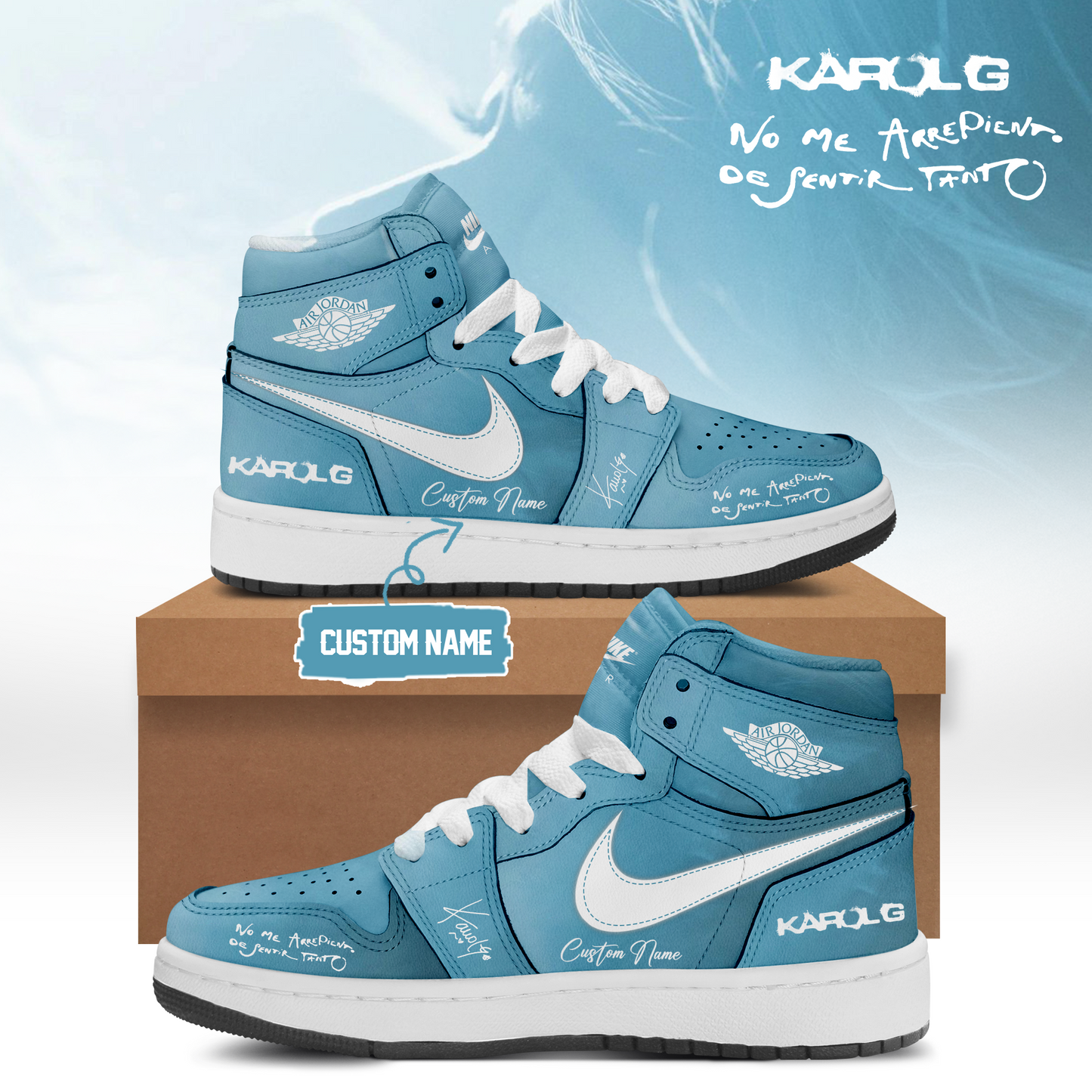KaRol G Album “NO ME ARREPIENTO DE SENTIR TANTO” 🩵 – Shoes