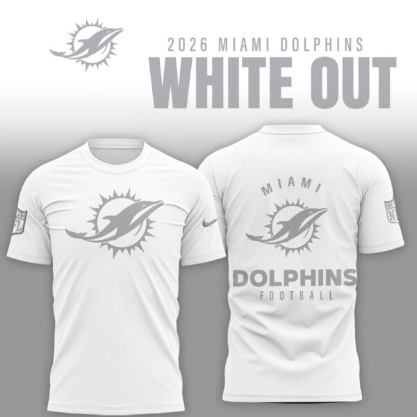 Miami Dolphins 2026 White Out Limited Edition Shirt