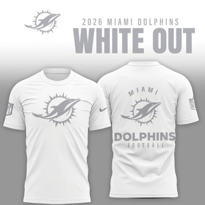 Miami Dolphins 2026 White Out Limited Edition Shirt