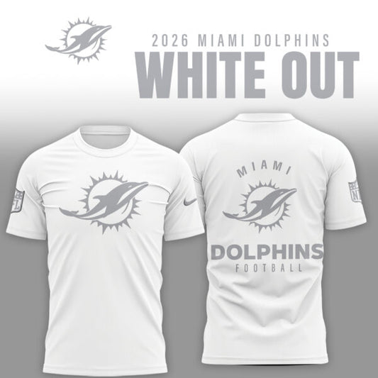 Miami Dolphins 2026 White Out Limited Edition Shirt