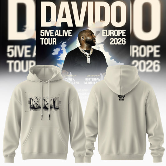 Davido – 5IVE ALIVE TOUR – EUROPE 2026 Collection
