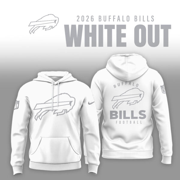 Buffalo Bills 2026 White Out Limited Edition Hoodie