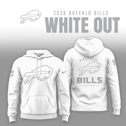 Buffalo Bills 2026 White Out Limited Edition Hoodie