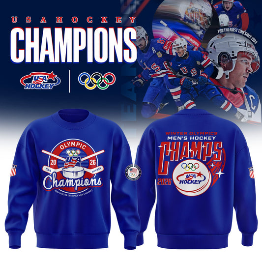 USA Men’s National ICE Hockey Team 2026 Olympic Gold Exclusive Sweatshirt
