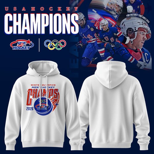 USA Men’s National ICE Hockey Team 2026 Olympic Gold Exclusive Hoodie