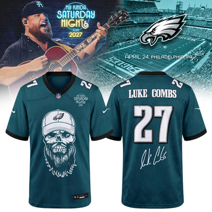 Philadelphia Eagles x Luke Combs My Kinda Saturday Night Tour 2027 Jersey