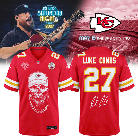 Luke Combs x Kansas City Chiefs - My Kinda Saturday Night Tour 2027 Jersey