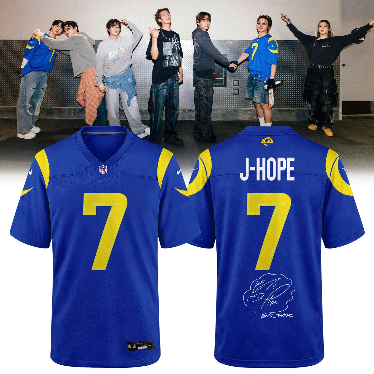 Los Angeles Rams x BTS World Tour 2026 Limited Edition Jersey