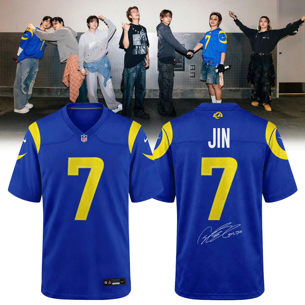 Los Angeles Rams x BTS World Tour 2026 Limited Edition Jersey